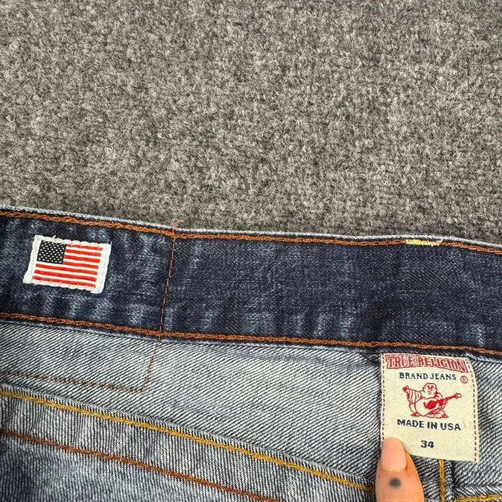 Vintage True Religion Men's Flap Pocket Ricky Jeans Size 34 Made In USA